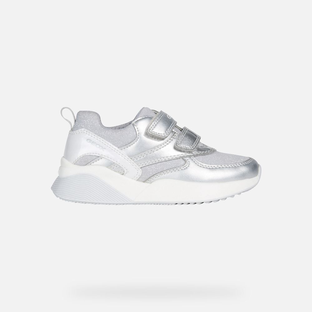 Geox Kiz Çocuk Spor Ayakkabı Gümüş - Sinead - NRG-980453